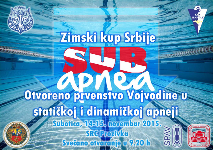 Rezultati - Zimski kup Srbije - SUBapnea 14-15.11.2015 Rezultati - Zimski kup Srbije - SUBapnea 14-15.11.2015